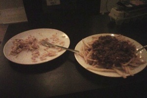 Chili fries and Kraft dinner, trying to bulk while intermittent fasting