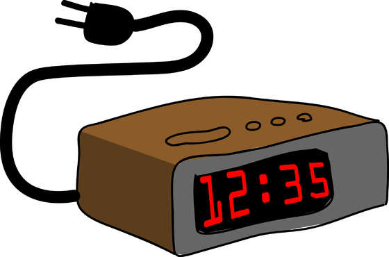Cartoon alarm clock