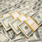 Piles of cash