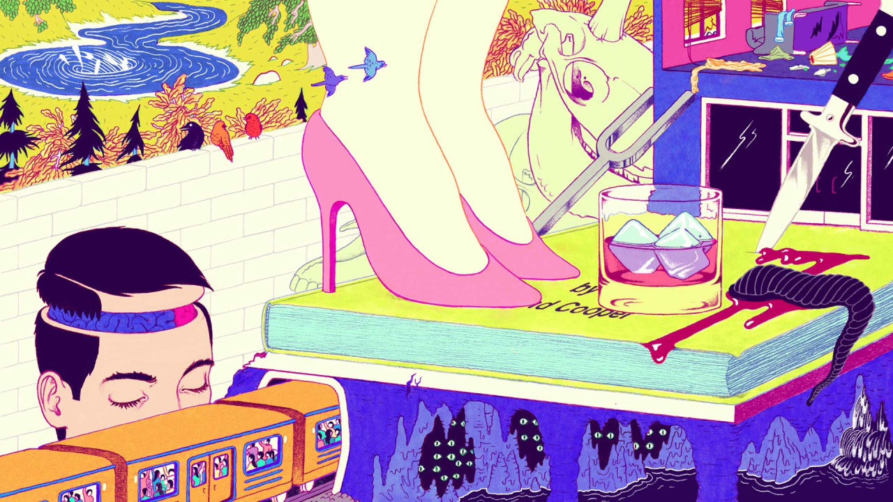 Art by Micah Lidberg inspired by the writing of Haruki Murakami