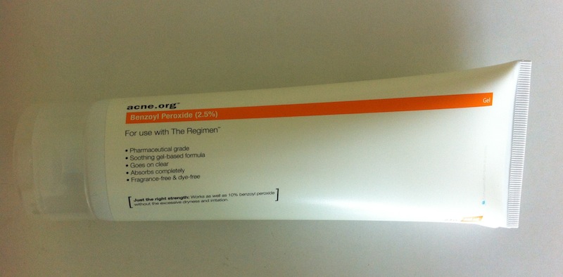 acne.org 2.5% benzoyl peroxide