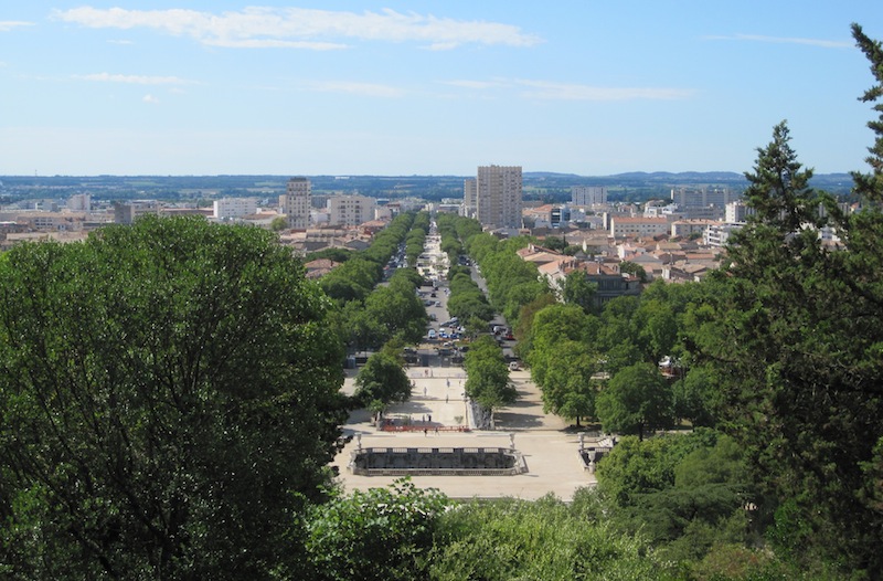 Gardens in Nimes, France