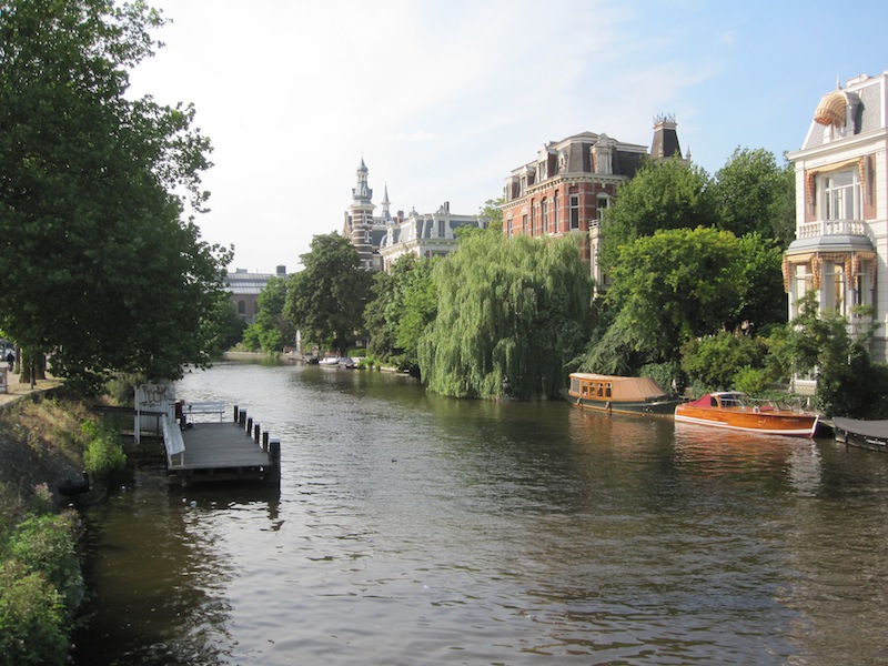 A canal in Amsterdam
