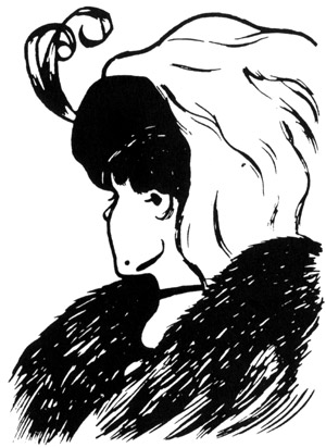 Optical illusion woman