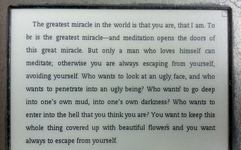 Excerpt from Love, Freedom and Aloneness by Osho