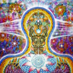 Artwork representing the psychedelic DMT experience