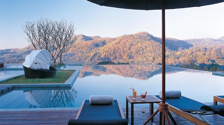View of the pool at The Veranda in Chiang Mai, Thailand