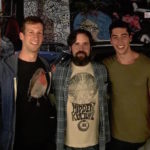 Aaron and a close friend with Duncan Trussell in New York City